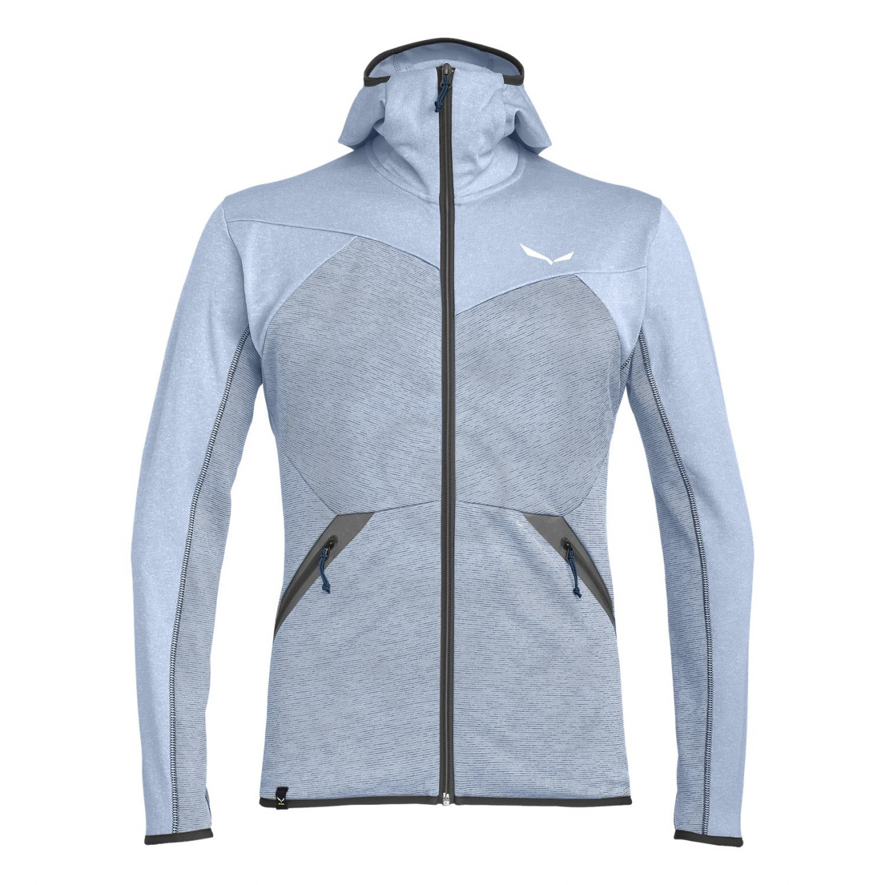 Chaqueta Hombre Chile - Salewa Puez Melange Polarlite Hooded - Gris - TVGF-35429